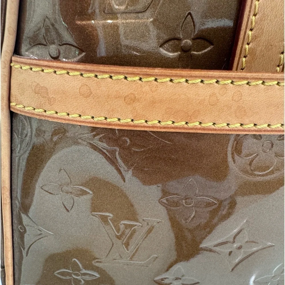 Louis Vuitton Thompson Square Monogram Vernis patent leather large VINTAGE bag